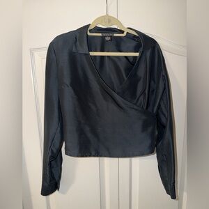 City Silk elegant black top
